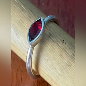 Marquise garnet treasure ring